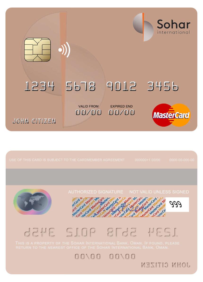 Oman Sohar International Bank mastercard